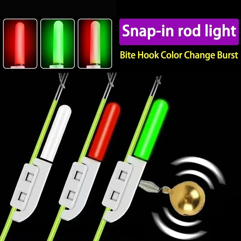5Pcs LED Fishing Bite Alarm Light Stick Rod Bell CR425 Fishing Bite Alarm Nixie