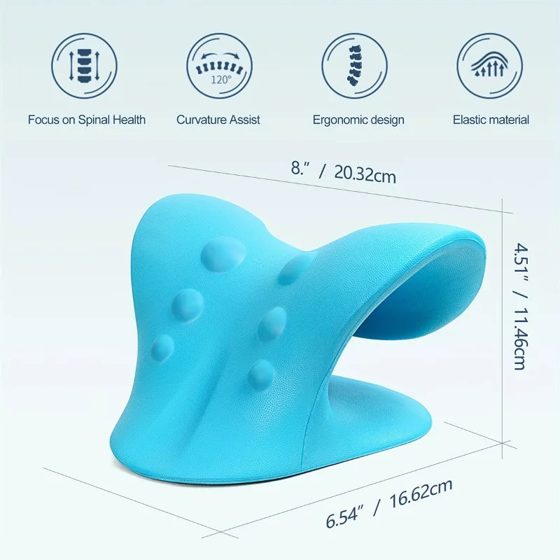 C-Shaped Neck Traction Pillow – Cervical Alignment Support Neck Traction Pillow Nixie