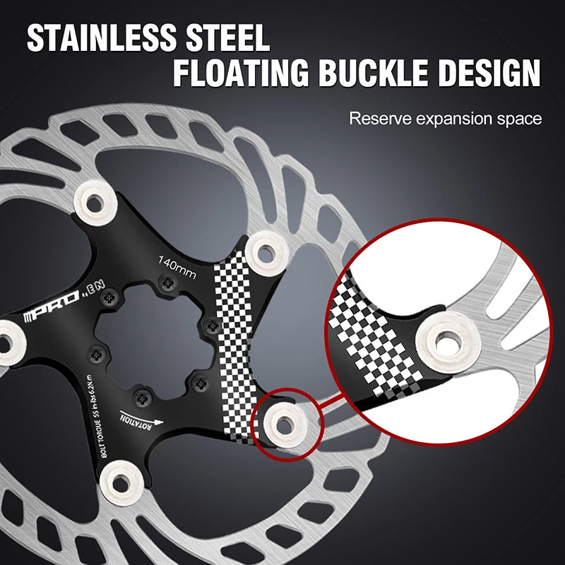 IIIPRO Floating Bike Brake Disc Rotors 140–203mm MTB & Road Bike Brake Rotor Nixie