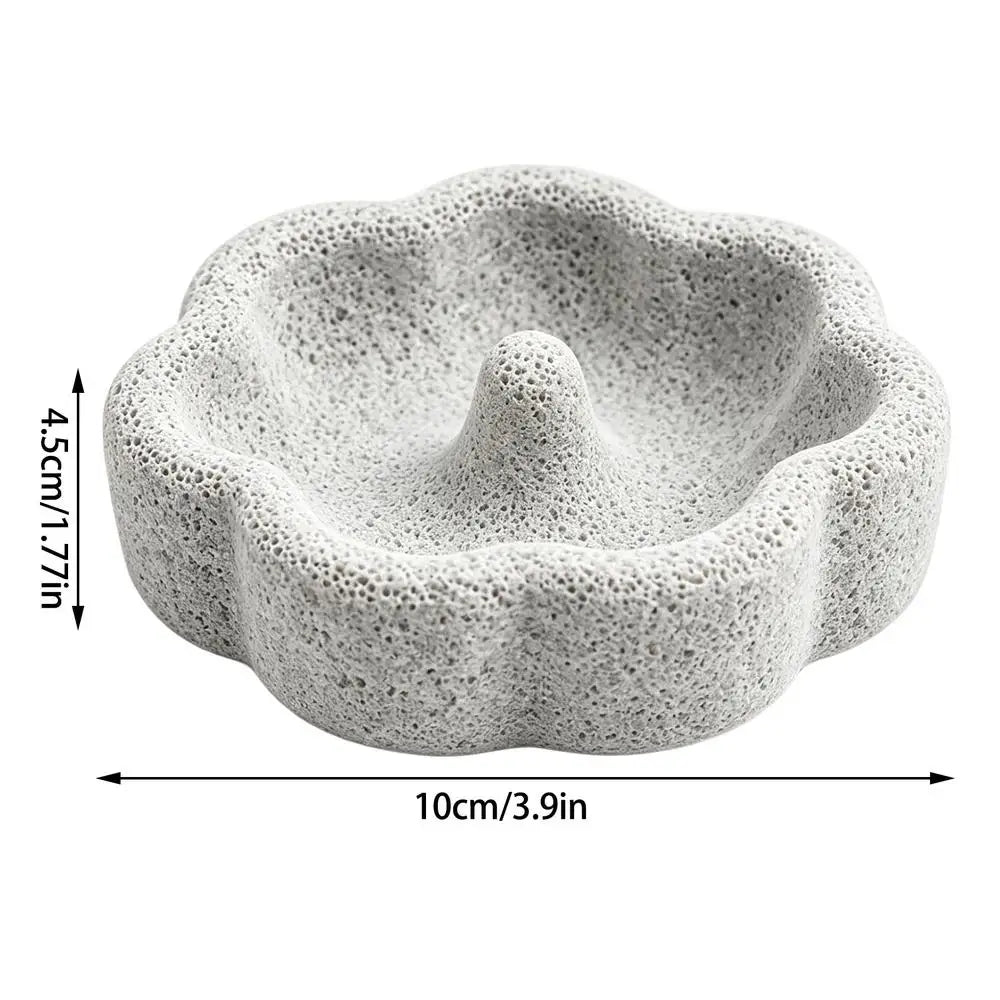 Pumice Bird Feeder Bowl – Flower Shape, Splash-Proof