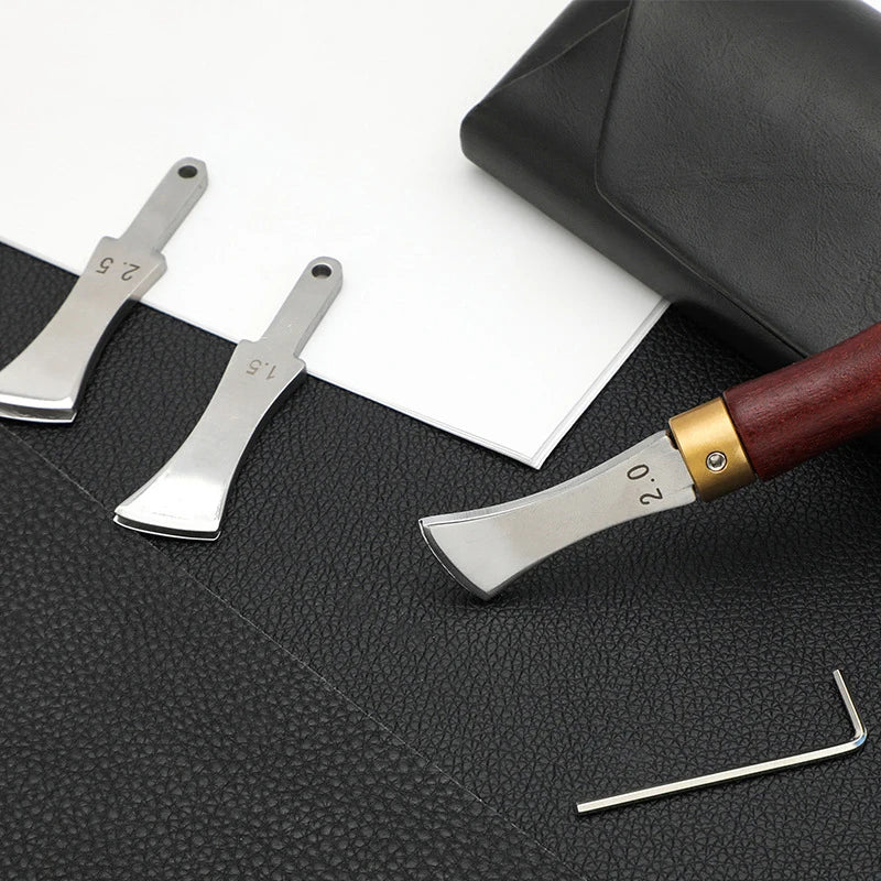 Leather Edge Creaser Tool – Stainless Steel Hot Press Liner Leather Crafting Tool Nixie