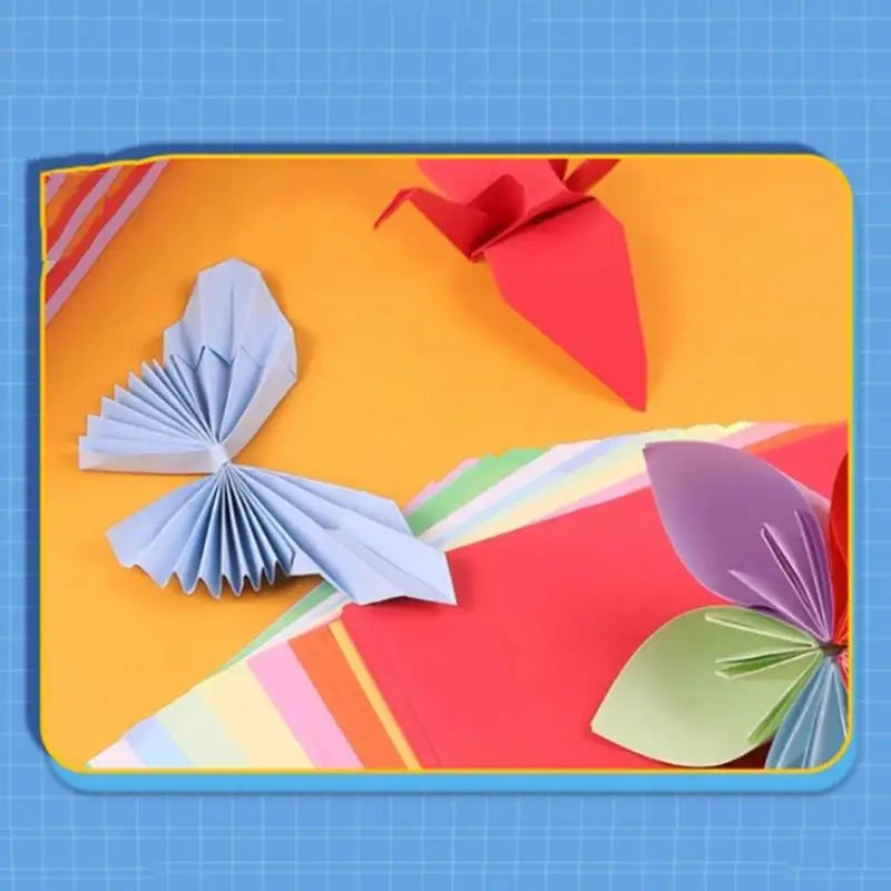 50/100pcs A4 Color Origami Craft Paper Set – 10 Colors for Kids Color Craft Paper Nixie