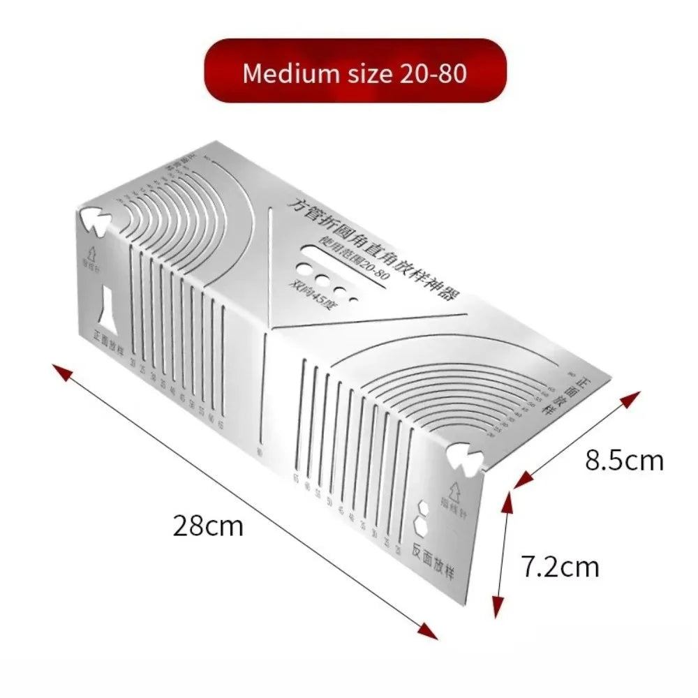 Arc Marking Ruler 90° Folding Right Angle Construction Tool Marking & Layout Ruler Nixie M