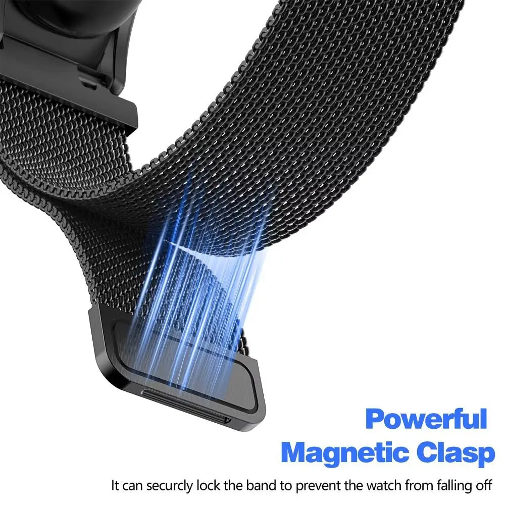 Stainless Steel Magnetic Mesh Band for Fitbit Air – Adjustable Smart Watch Band Nixie