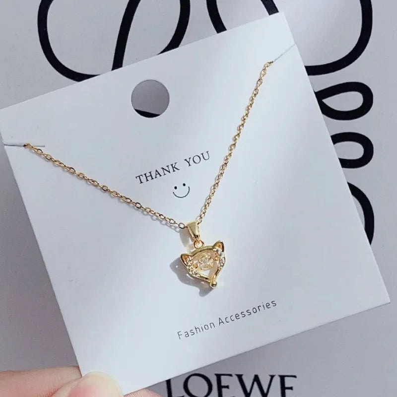 Women's Gold Plated Zircon Choker Necklace – Elegant Chain Choker Necklace Nixie
