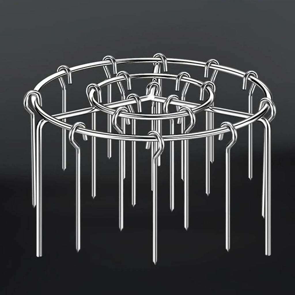 Air Fryer Skewer Grill Rack – Vertical BBQ Stainless Steel Air Fryer Skewer Rack Nixie