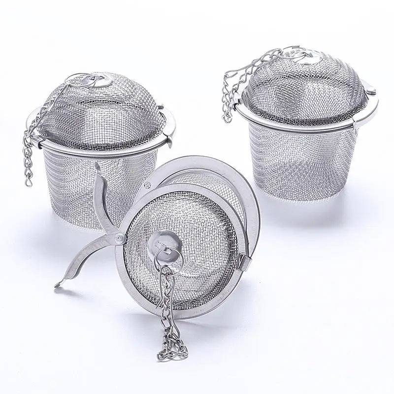 Stainless Steel Tea Ball Infuser – Mesh Spice & Herb Strainer