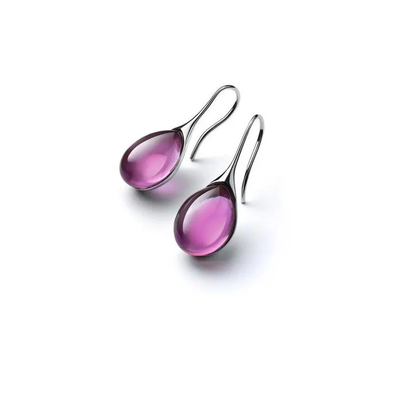Gold-Tone Drop Earrings with Faux Cat's Eye Stones | 2-Piece Fashion Drop Earrings Nixie