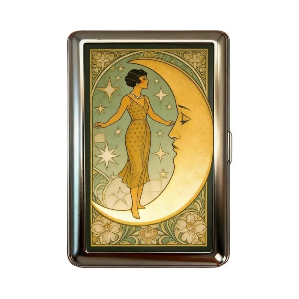 Vintage Metal Snap Card Case – ID & Business Card Holder