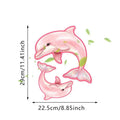 Luminous Dolphin Toilet Sticker – Glow-in-Dark PVC Decal Bathroom Wall Decal Nixie A1