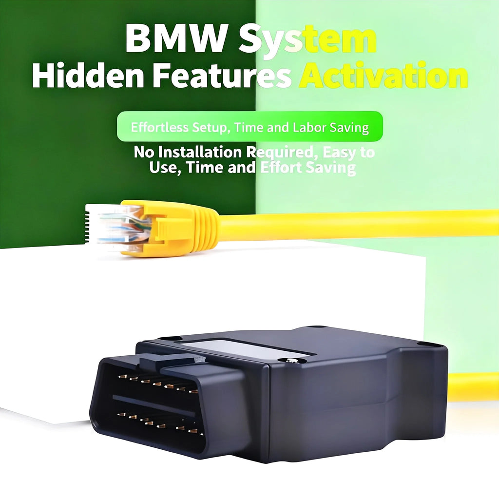 ENET Ethernet to OBD Cable for BMW F-Series E-SYS Coding Diagnostic Cable Nixie
