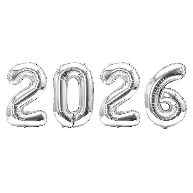 2026 New Year's Eve Foil Balloon Christmas Party Decoration Foil Party Balloon Nixie