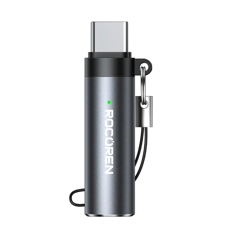 Rocoren USB-C Flameless Mini Lighter – Tungsten Blow-to-Ignite Electric Lighter Nixie grey