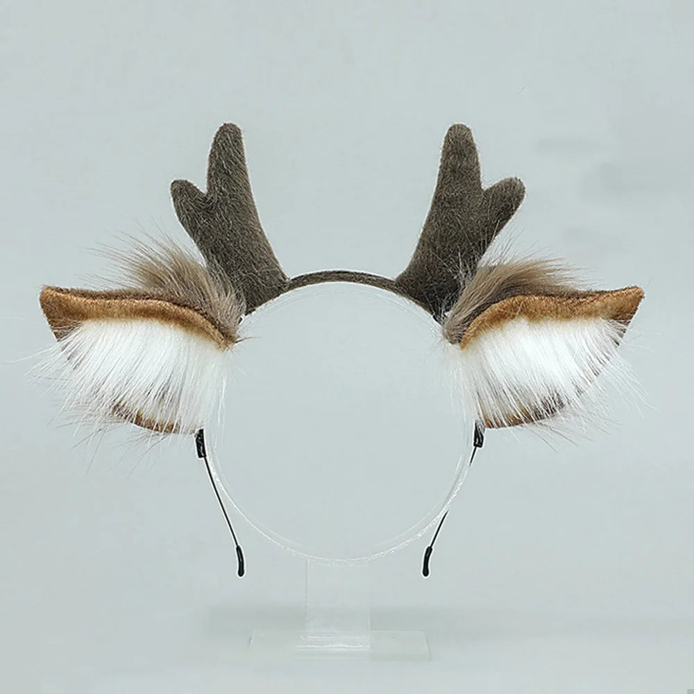 Reindeer Antler Headband – Christmas Party Headpiece for Adults