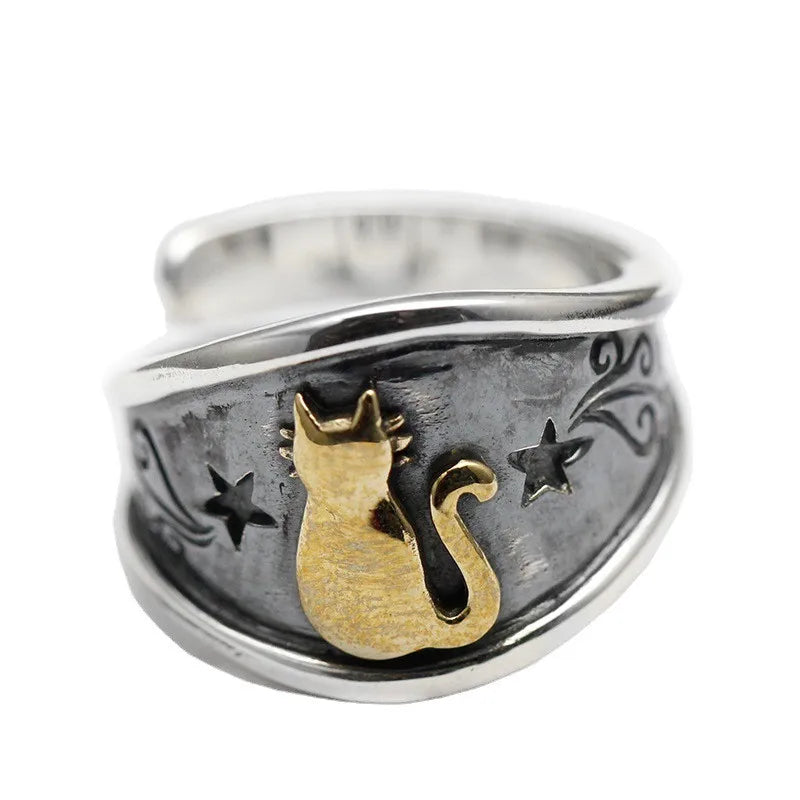 Vintage Punk Adjustable Ring – Eagle Tiger Snake Charm Fashion Ring Nixie 176