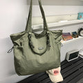 Nixie Large Nylon Tote Bag – Shoulder, Travel & Commute Bag Nylon Tote Bag Nixie BB-374-Green