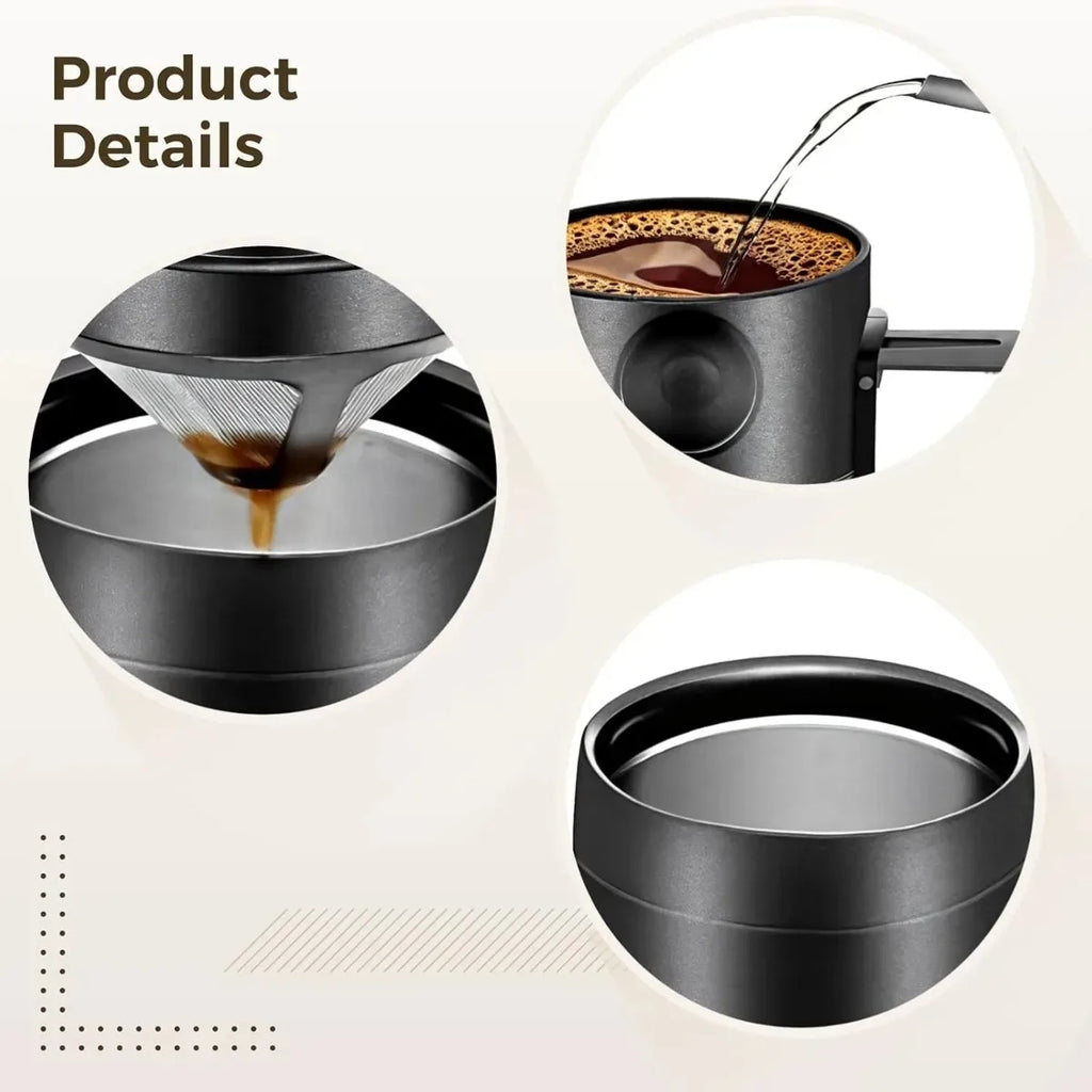 Stainless Steel Thermal Coffee Mug with Handle 350/550ml Thermal Travel Mug Nixie