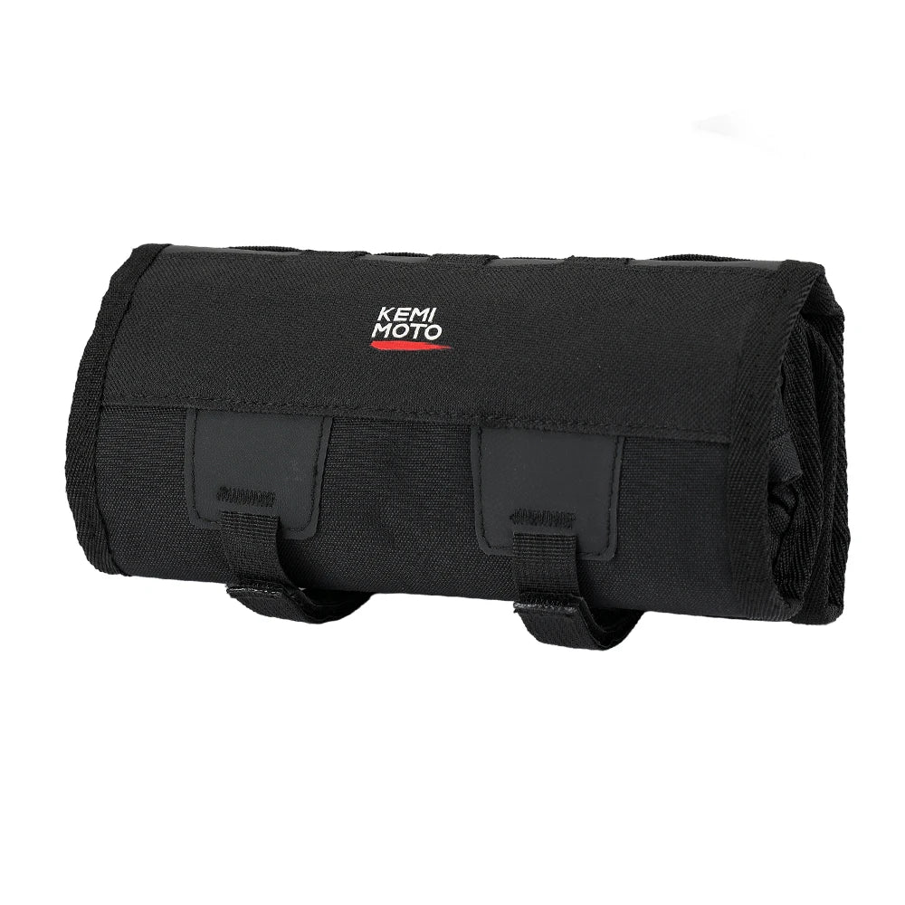 Motorcycle Handlebar Tool Roll Bag – 46 Loops | Softail Dyna Motorcycle Tool Bag Nixie Black