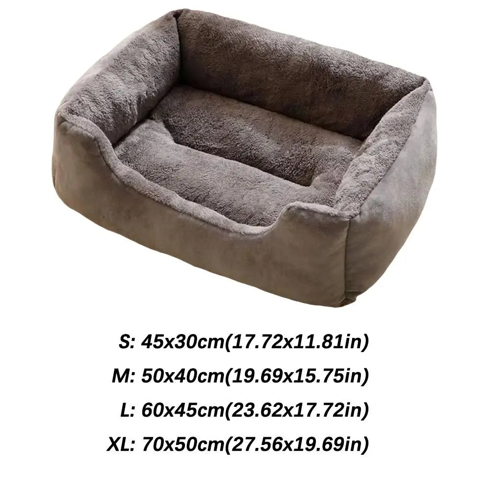 Soft Plush Pet Bed – Cozy Cat & Dog Cushion Mat Pet Cushion Bed Nixie