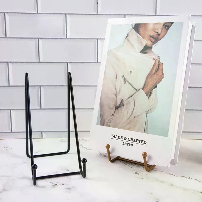 Iron Art Display Stand – Plate, Book, Photo & Magazine Holder Decorative Display Stand Nixie