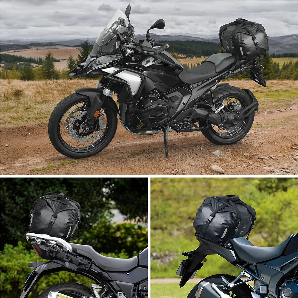 KEMITOUR 40L/65L Waterproof Motorcycle Tail Dry Bag Motorcycle Tail Bag Nixie