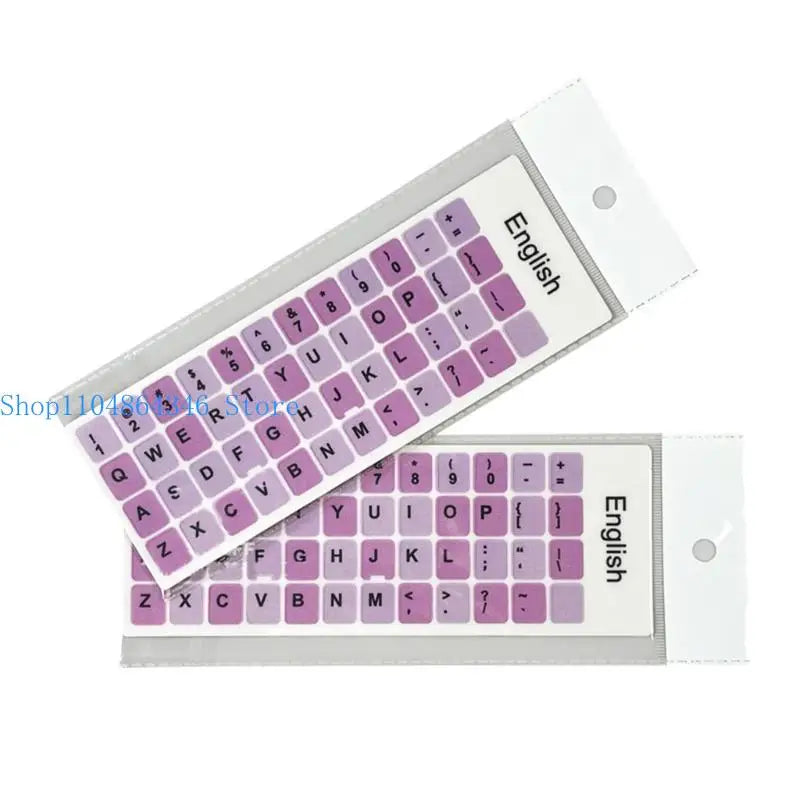2PCS Macaron Color English Keyboard Stickers – Laptop & Desktop Keyboard Stickers Nixie F-2PCS