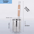 Stainless Steel Pasta Basket Strainer – Wooden Handle Kitchen Strainer Nixie 12cm