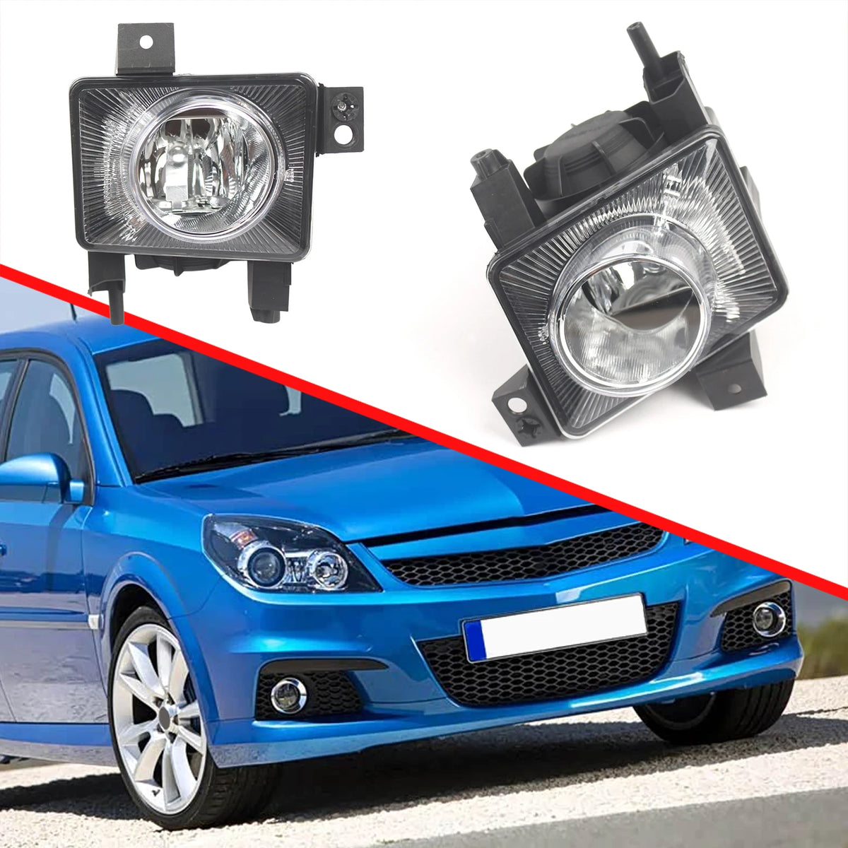 Opel Vauxhall Vectra C Front Fog Light Assembly 2005–2009 Fog Light Assembly Nixie