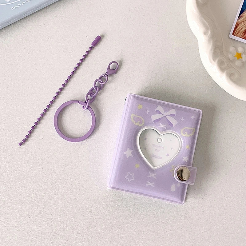 Mini Photo Album Keychain – 32 Pocket Photocard Holder