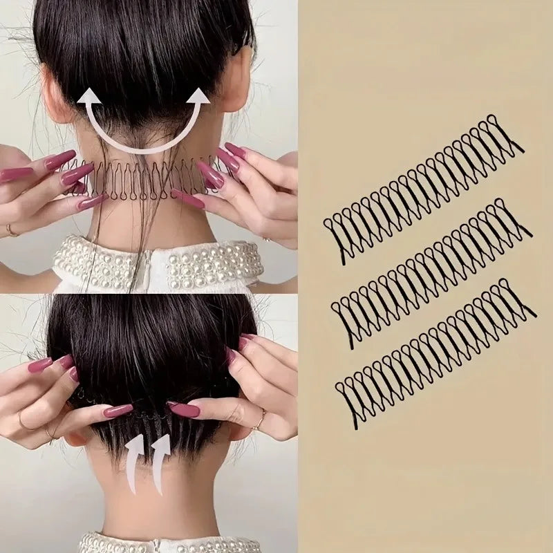 3-Pack U-Shape Hair Pins – French Twist Bun Updo Holder Hair Styling Pins Nixie