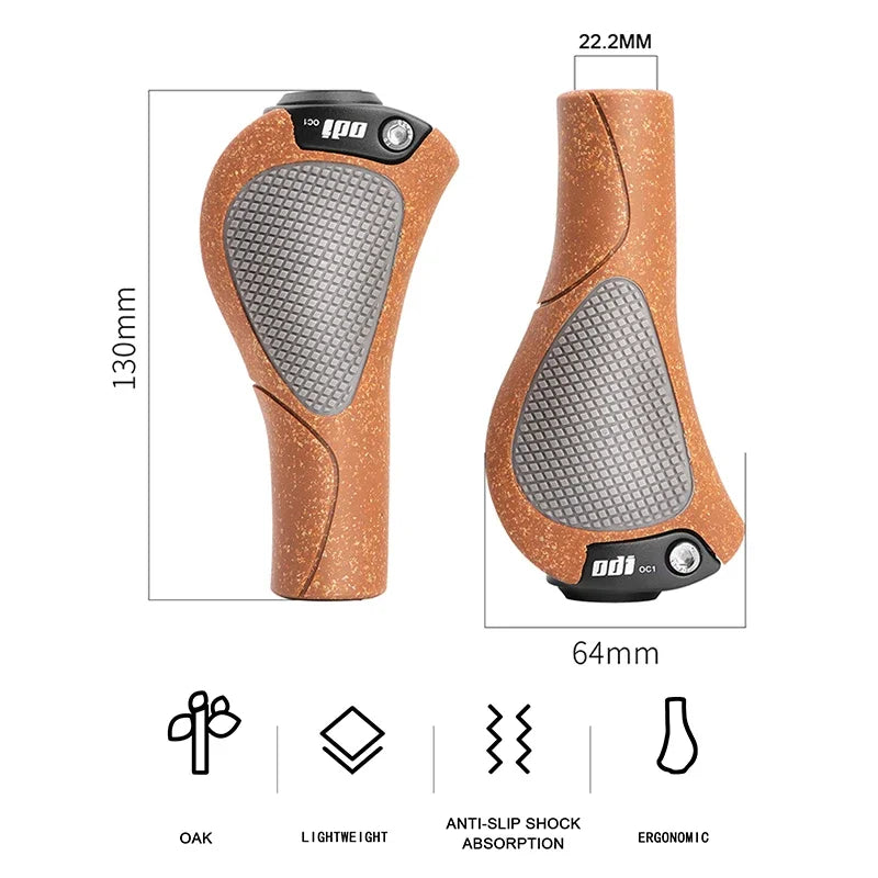 ODI Oak MTB Ergonomic Handlebar Grips with Bar Cuffs MTB Handlebar Grips Nixie