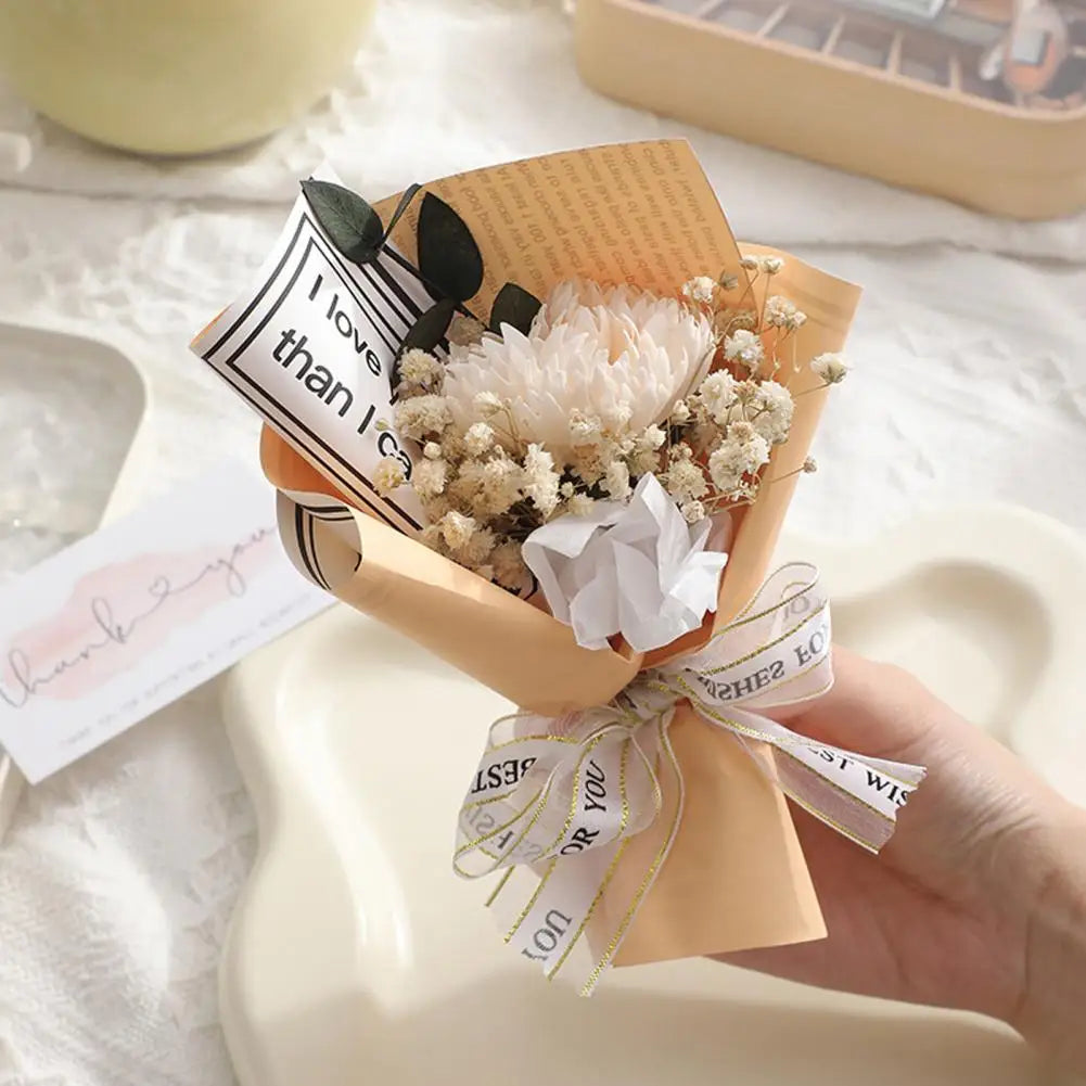 Mini Artificial Rose Bouquet – Handcrafted Fake Flowers Decor Artificial Flower Bouquet Nixie
