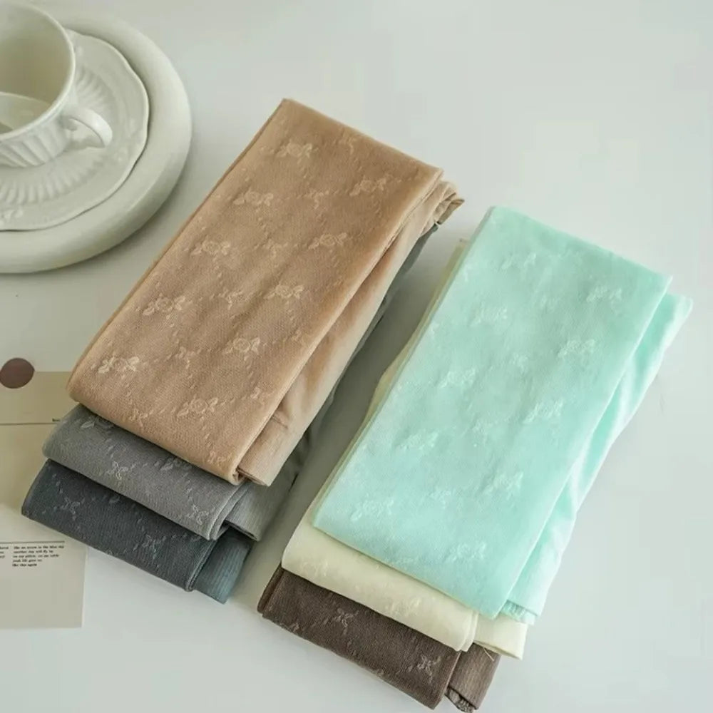 Mint Green Lace Pantyhose – Thin Breathable Women's Stockings Women's Pantyhose Nixie