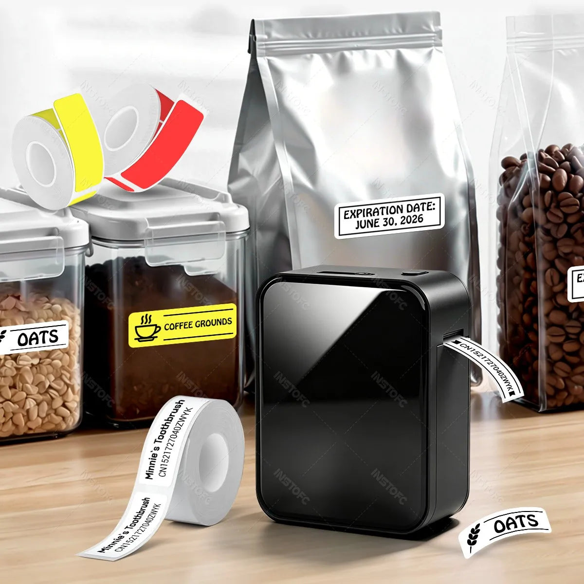 Marklife P15 Mini Bluetooth Label Printer – Inkless & Portable