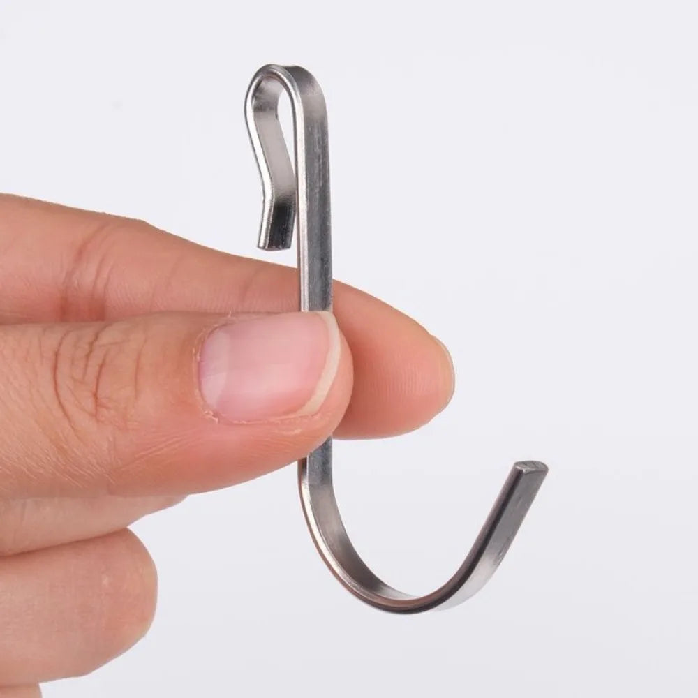 Snap-On J Hook Hangers – Stainless Steel Wire Shelf Clips Wire Shelf Hooks Nixie