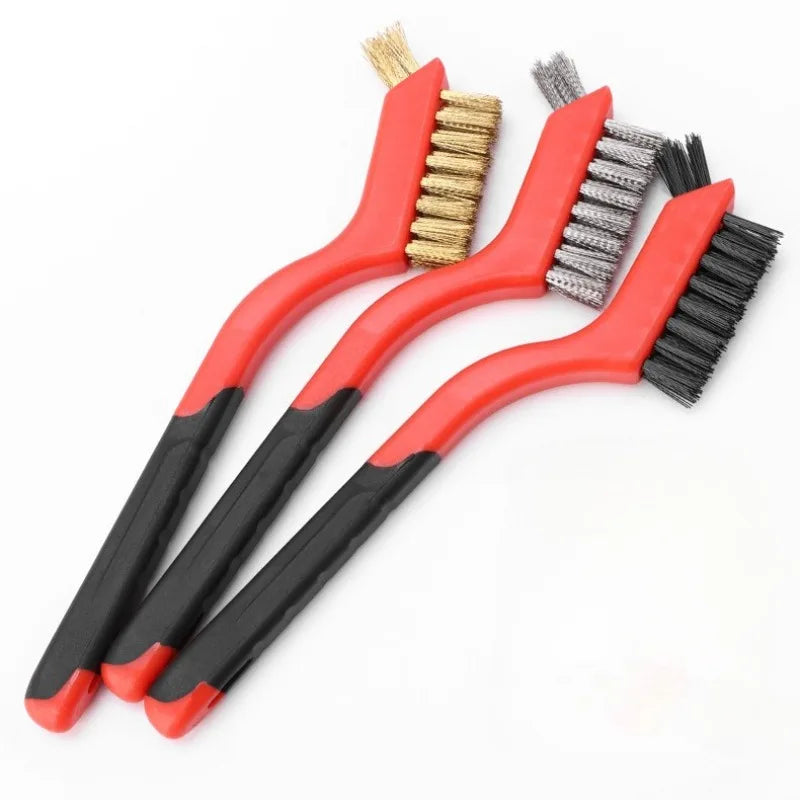 Wire Brush Set – Nylon, Brass & Stainless Steel Bristles Wire Brush Set Nixie