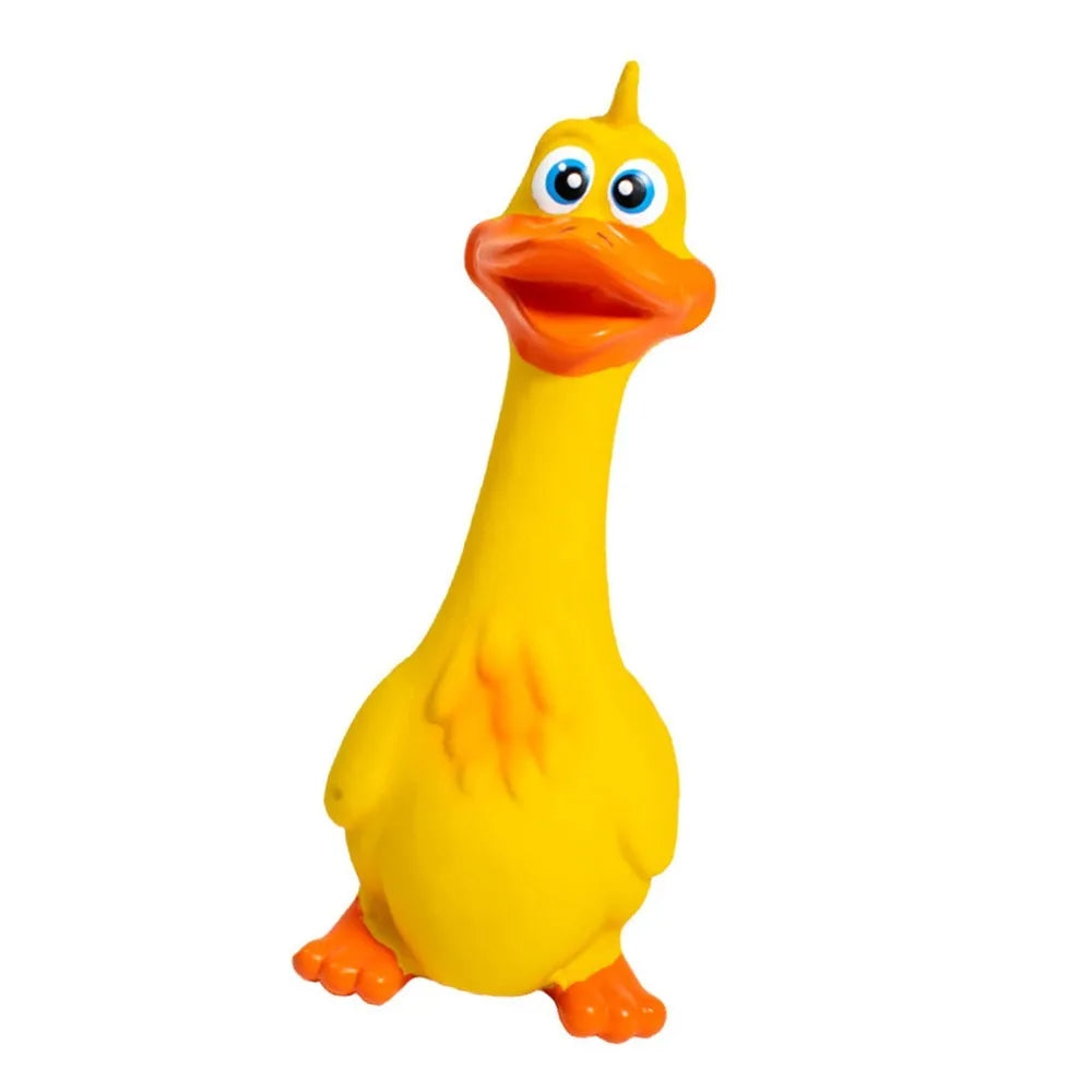 Soft Latex Dog Squeaky Toy – Duck & Chicken Chew Molar Dog Squeaky Toy Nixie