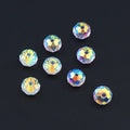 AB Crystal Faceted Glass Beads 4/6/8MM – DIY Jewelry Making Crystal Glass Beads Nixie 4mm-0.15in-100pcs