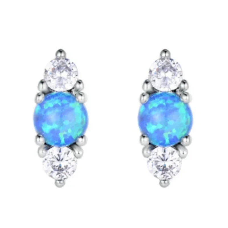 Opal Crystal Animal Dangle Earrings – Lead & Nickel Free