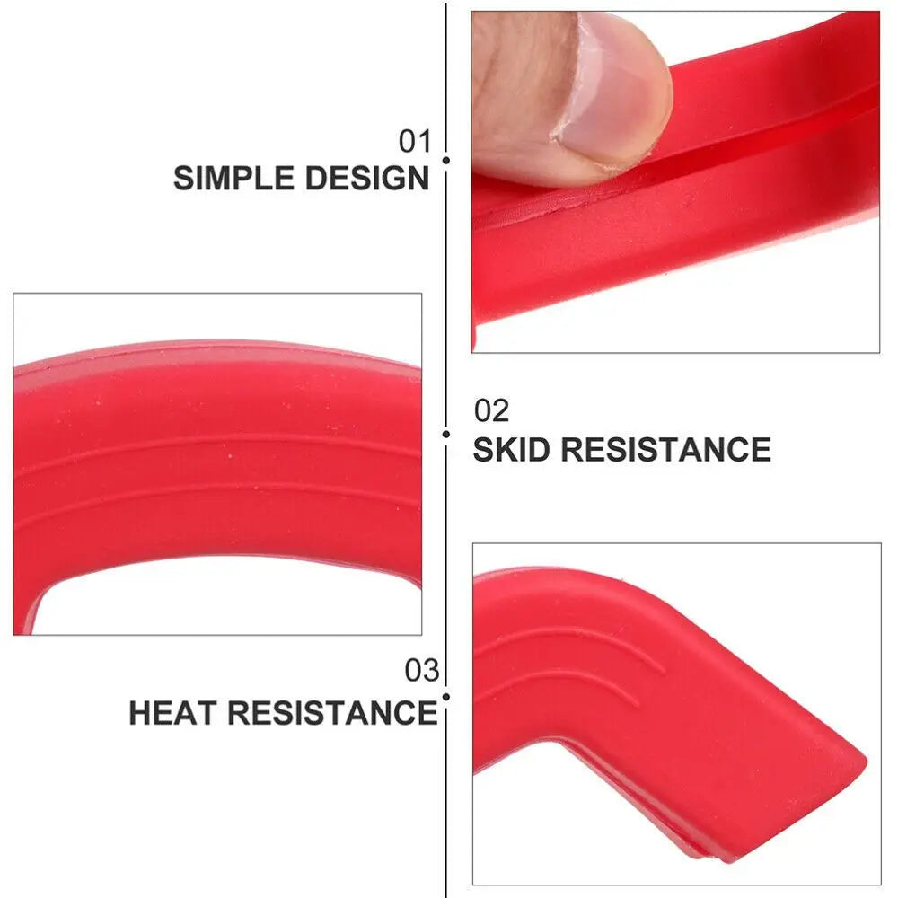 Silicone Pot Handle Covers – Heat-Resistant Grip Protectors 2Pcs