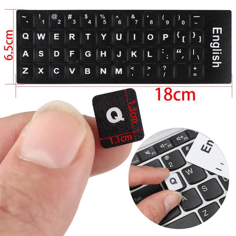 Multilingual Keyboard Stickers – Hebrew, Arabic, Korean & More Keyboard Stickers Nixie
