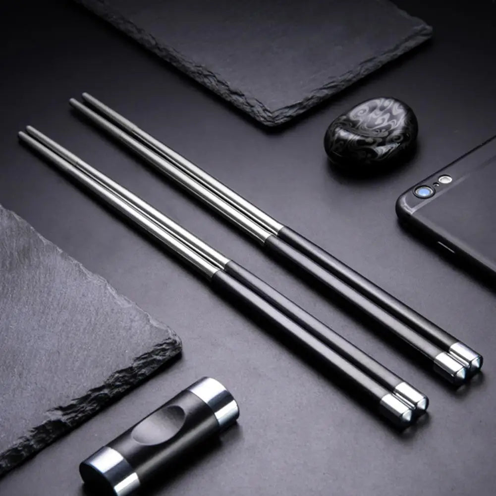 Reusable Stainless Steel Chopsticks – Japanese & Korean Style Reusable Chopsticks Nixie