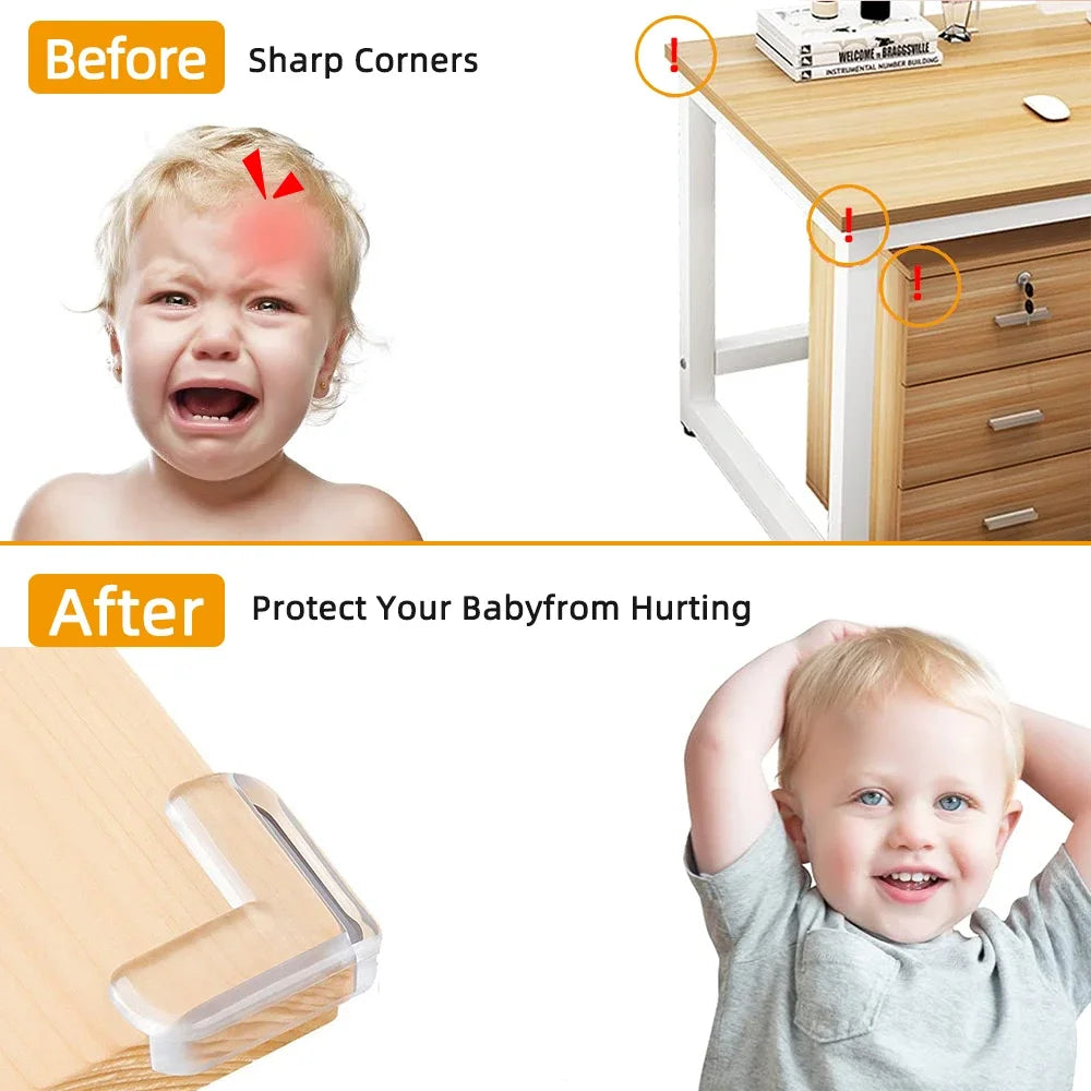 Baby Safety Corner Guards – Clear PVC Furniture Edge Protectors Baby Corner Guards Nixie