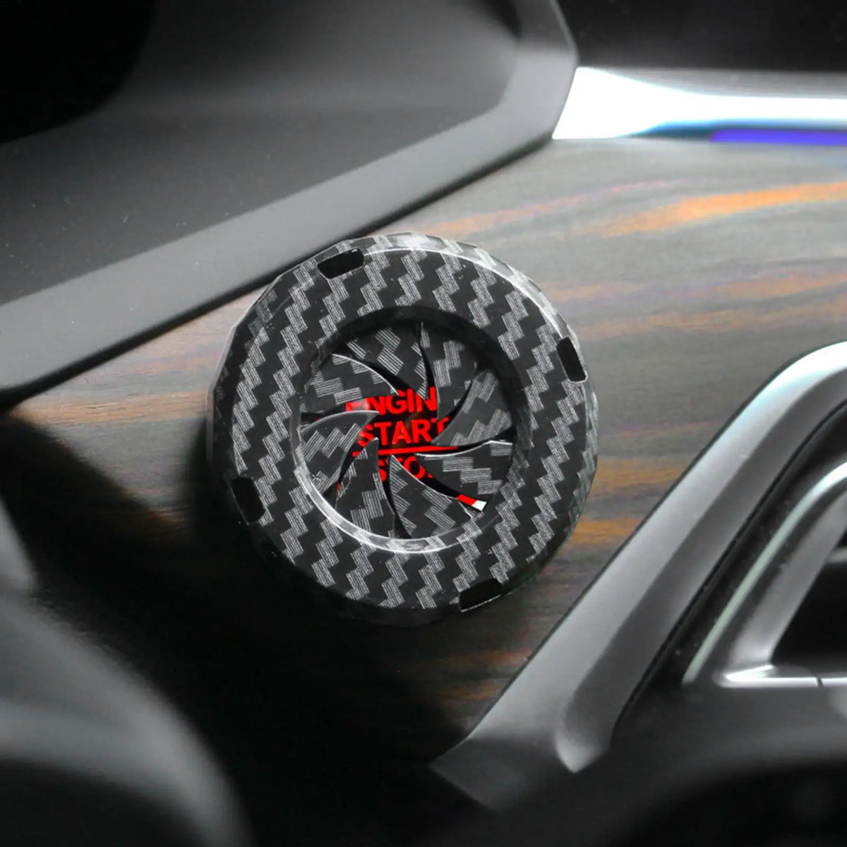 Carbon Fiber Push Start Button Cover – Car Ignition Ring