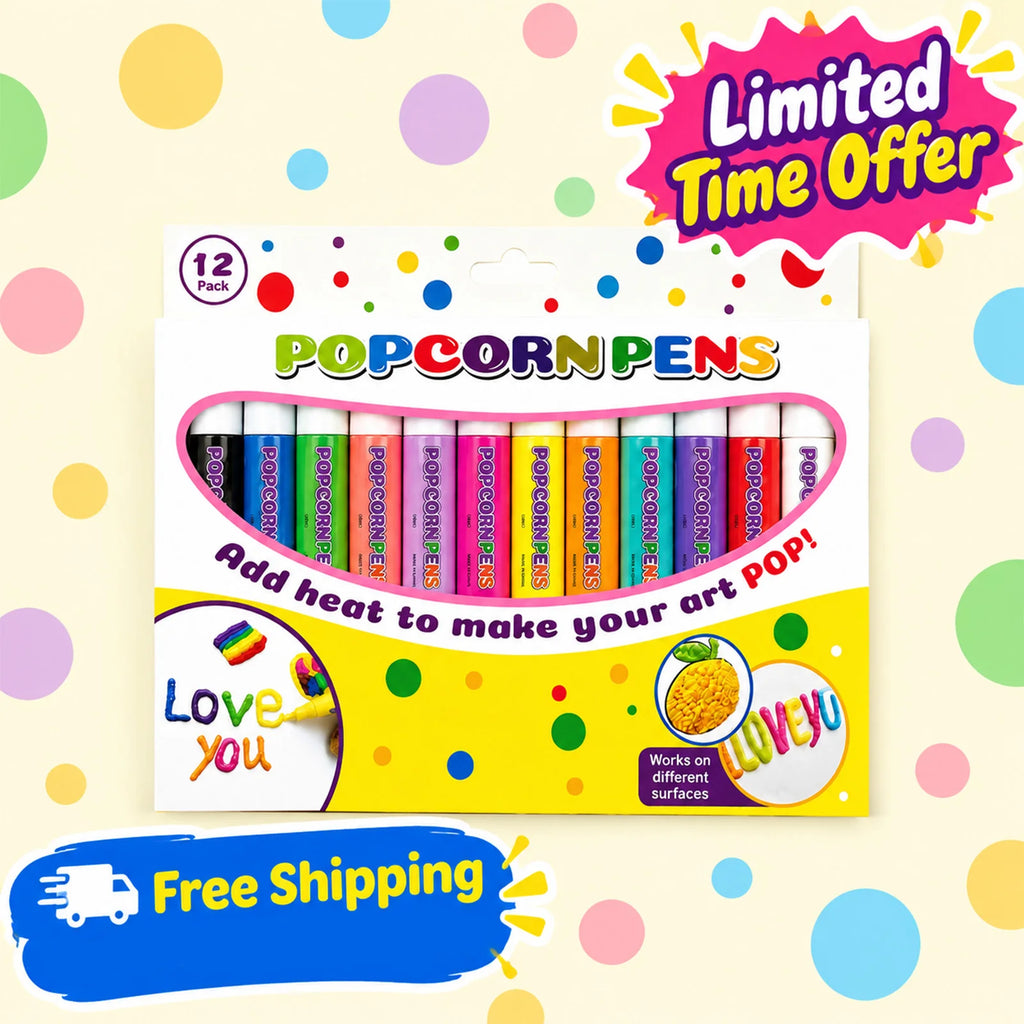 12-Color Puffy Paint Pens – Heat Activated 3D Art Markers Puffy Paint Pens Nixie