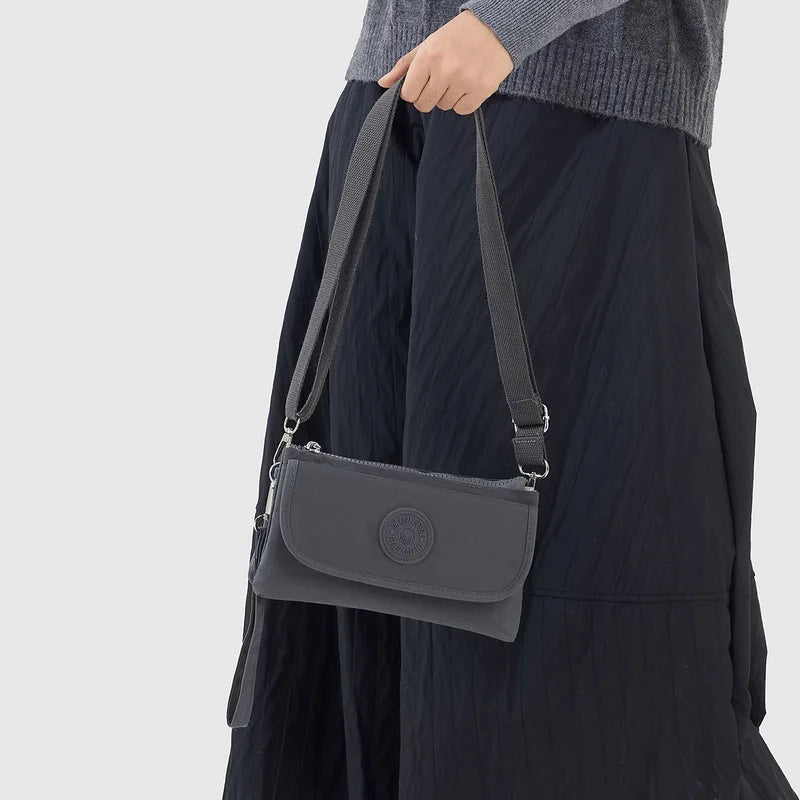 Nixie Waterproof Nylon Crossbody Bag – Large Capacity Satchel Crossbody Bag Nixie