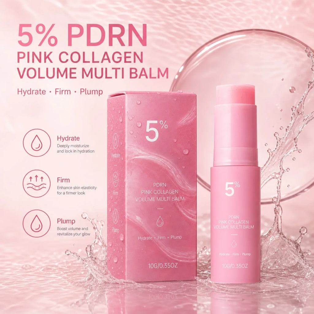 PDRN Pink Collagen Multi Balm Stick – Face, Lip & Eye Moisturizing Balm Stick Nixie