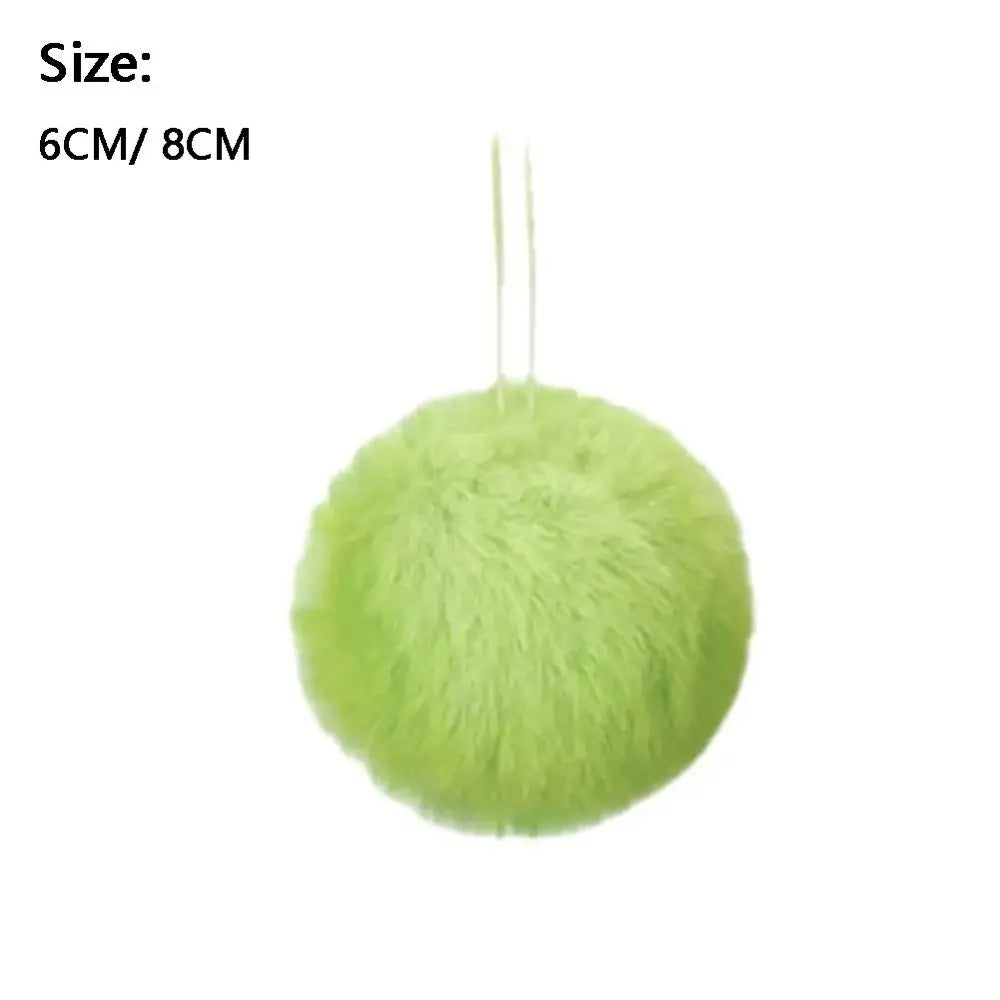 12PCS Soft Plush Christmas Ball Ornaments – Pom Pom Xmas Decor Christmas Ornaments Nixie