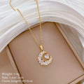 Women's Gold Heart Pendant Necklace – Copper & Stainless Steel Pendant Necklace Nixie XL2606-136