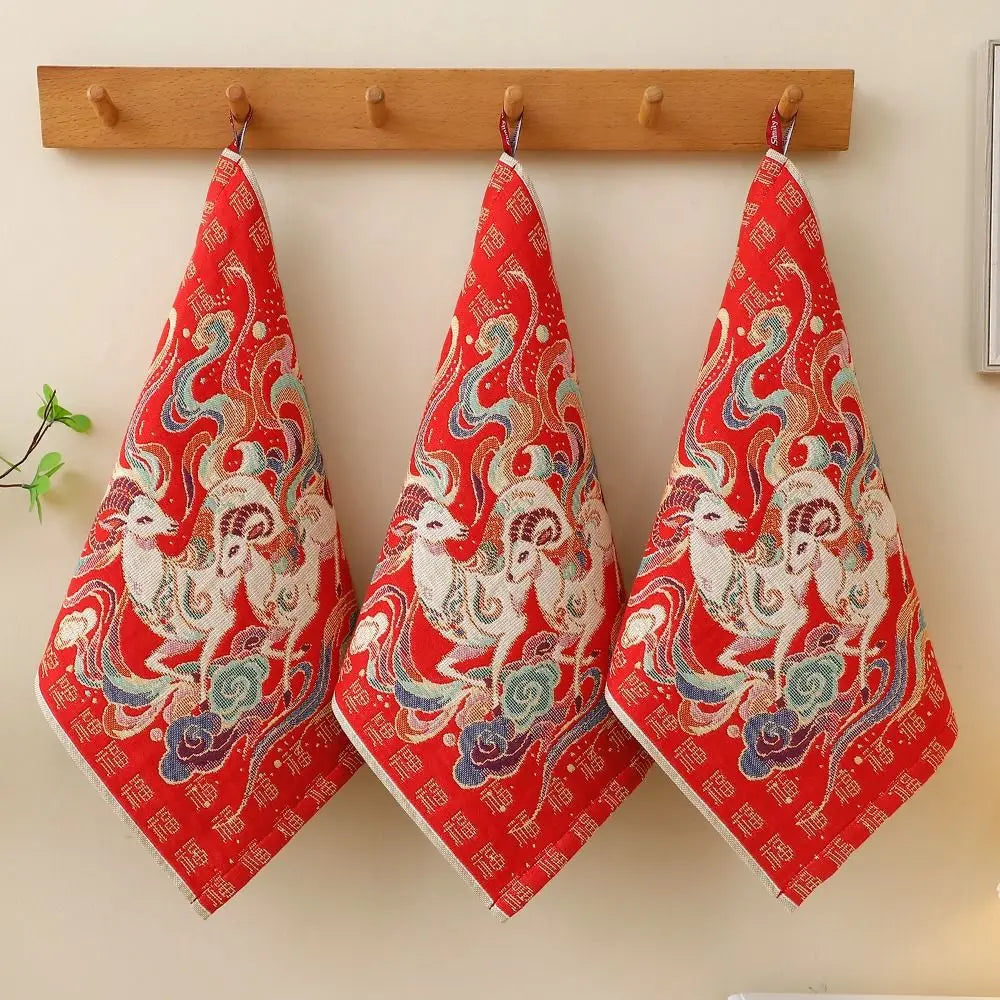 34x40cm Quick-Dry Cotton Kitchen Hand Towel – Good Luck Gift Kitchen Hand Towel Nixie